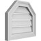 Ekena Millwork Octagonal Top Surface Mount PVC Gable Vent w/ 2"W x 1-1/2"P Brickmould Frame, 16"W x 14"H GVPOT16X1402SF - alternate 3